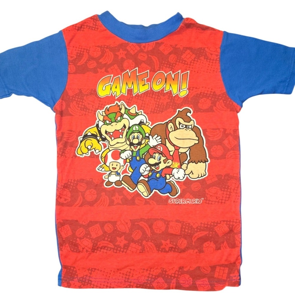 Super Mario GAME ON Kids Video Game t-shirt